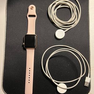 Apple Watch series 3 basically new I’ve worn it once and just didn’t like it.